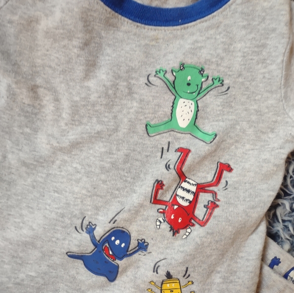 3/$20 monster pajamas two piece set - Picture 2 of 3